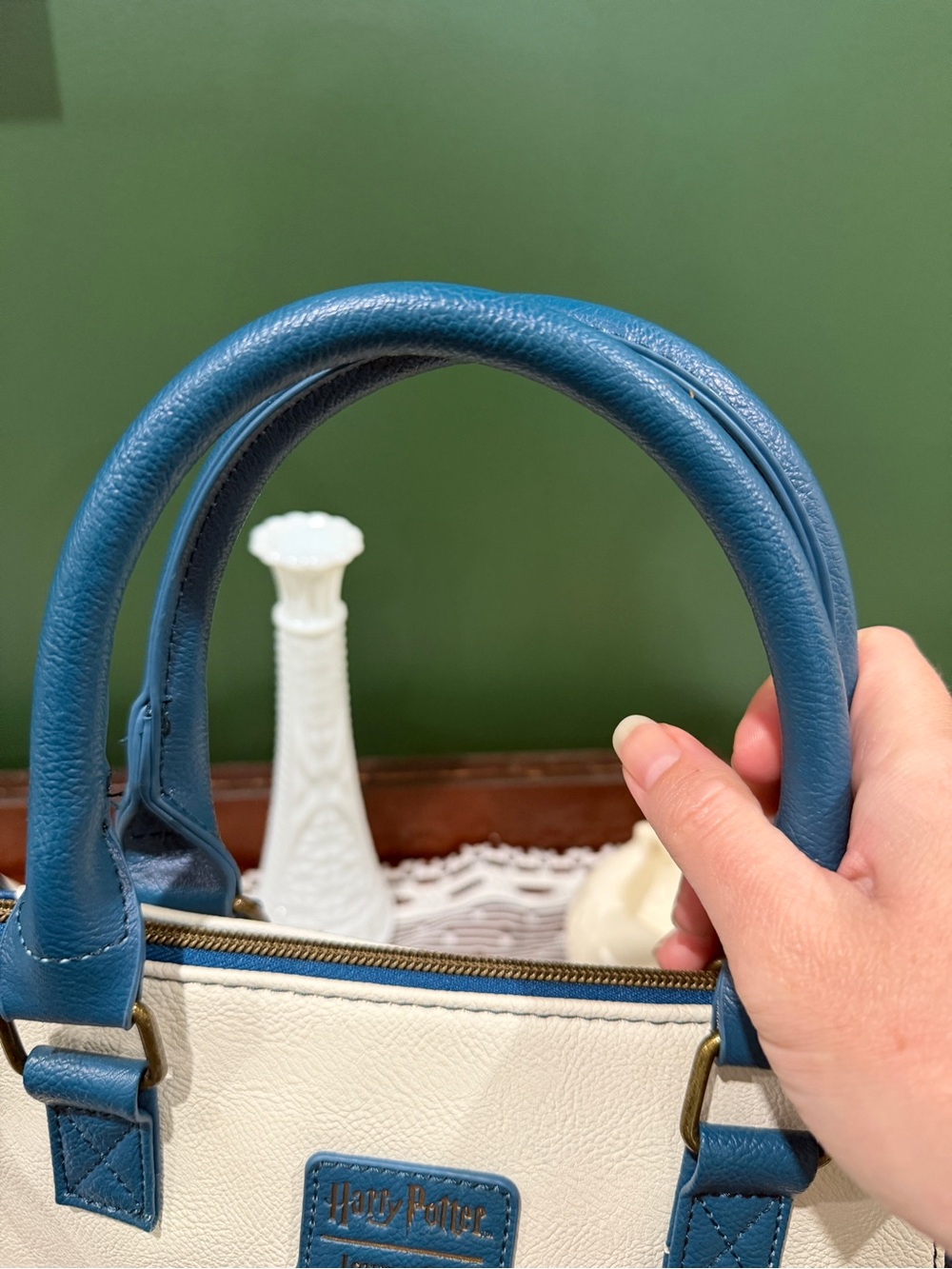 Loungefly Blue and White Ravenclaw Satchel Bag - Picture 7 of 16